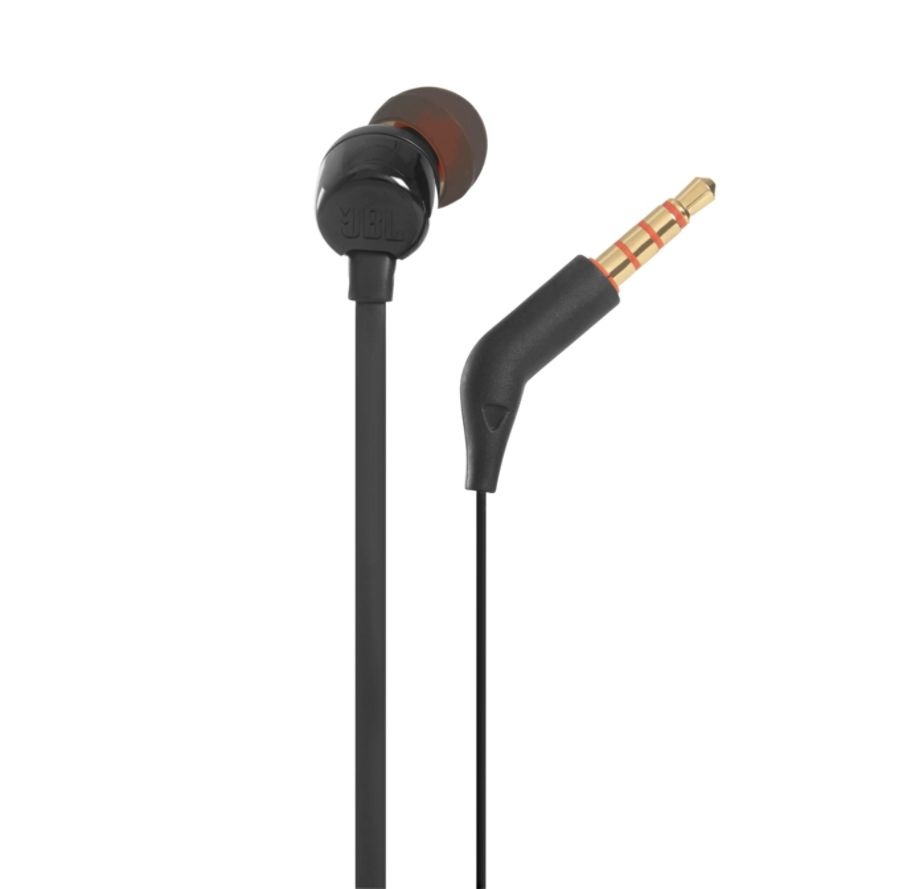 slide 3 of 3, JBL T110 in-ear Headphones- Black, 1 ct