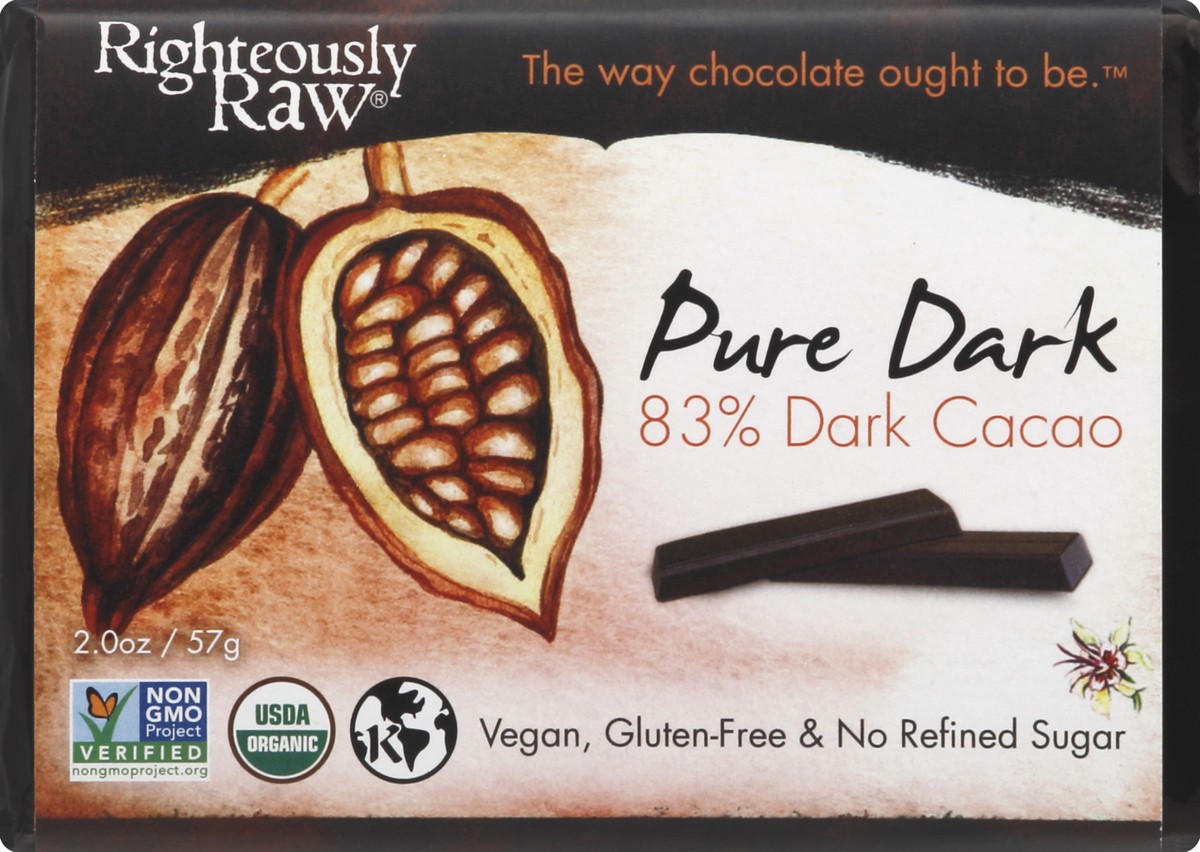 slide 1 of 5, Righteously Raw Pure Dark 2 oz, 2 oz