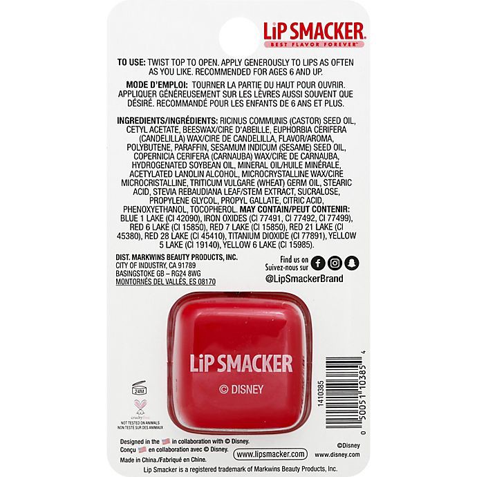 slide 4 of 4, Lip Smacker Mickey Mouse & Friends Minnie Joyful Cotton Candy Keychain Lip Balm, 0.21 oz