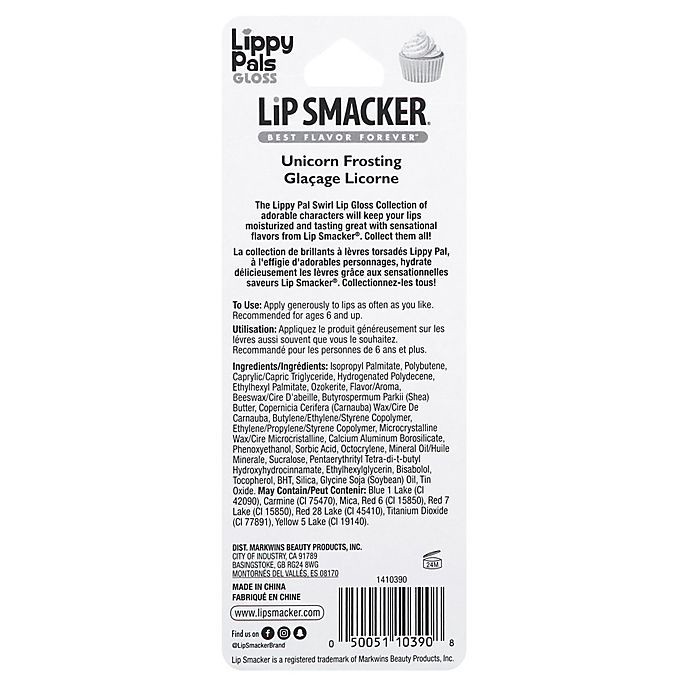 slide 2 of 3, Bonne Bell Lip Smacker Lippy Pal Swirl Lip Gloss-Unicorn - Unicorn Frosting, 1 ct