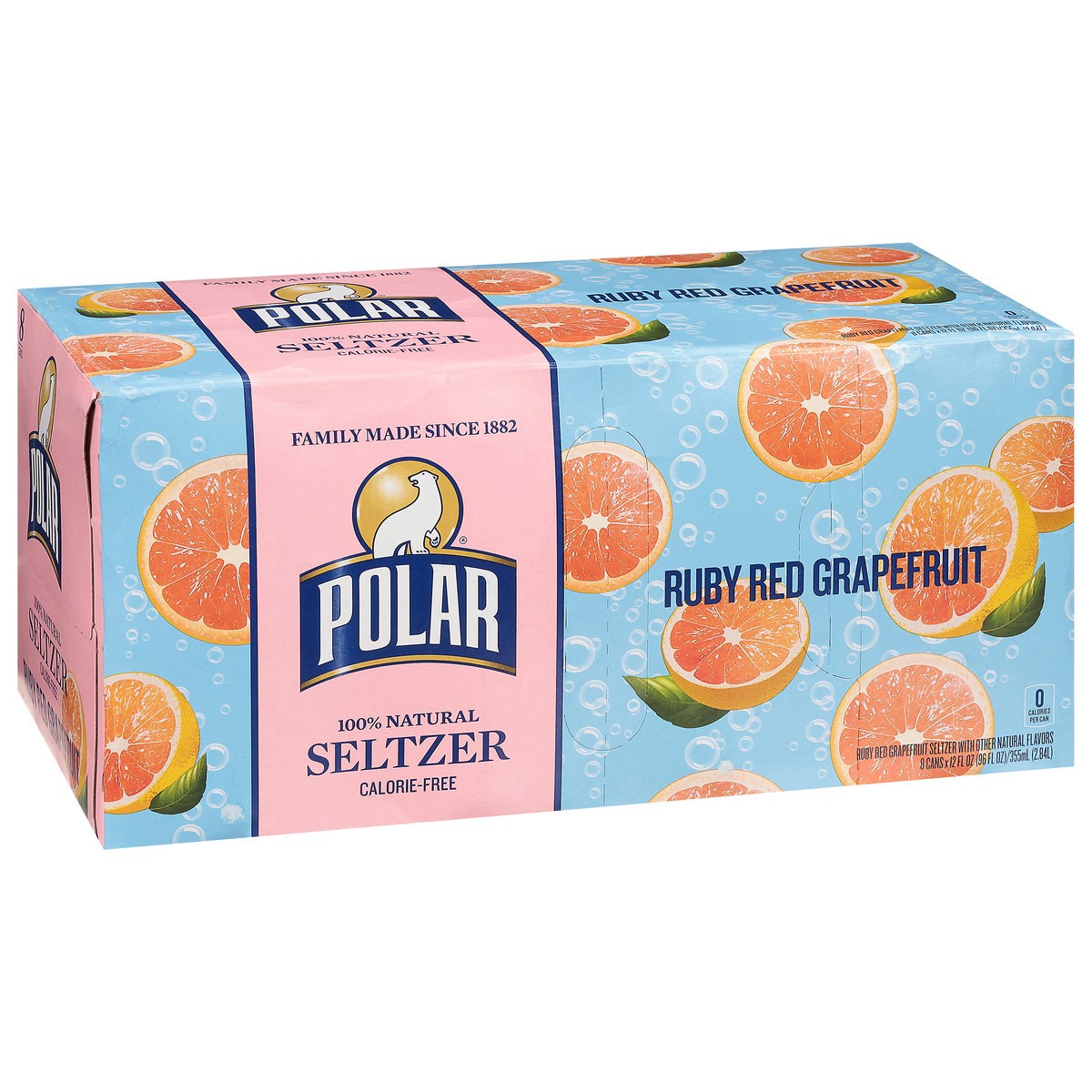 slide 4 of 9, Polar Seltzer - 8pk 12oz - Ruby Red Grapefruit, 8 ct; 12 oz