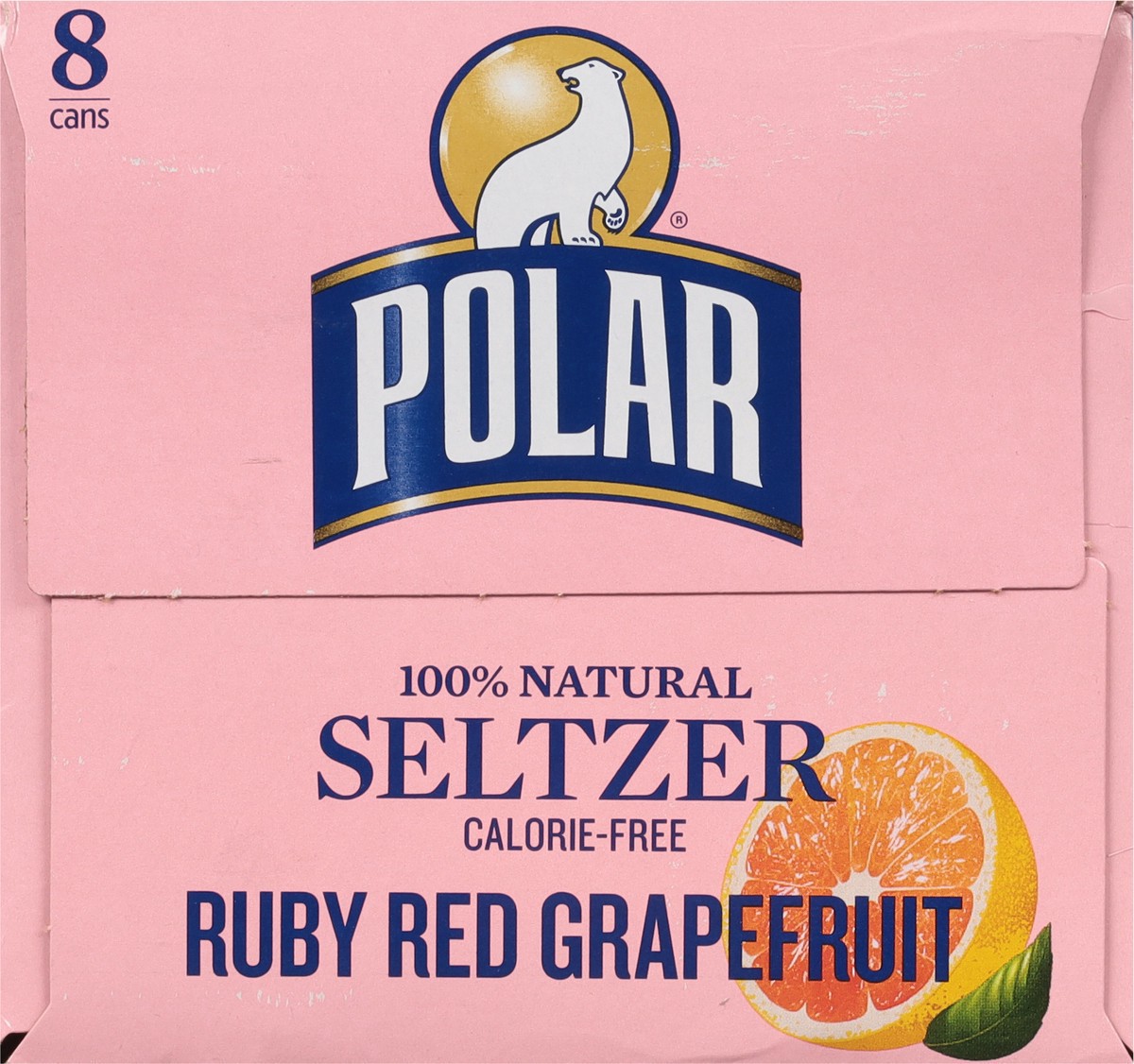 slide 5 of 9, Polar Seltzer - 8pk 12oz - Ruby Red Grapefruit, 8 ct; 12 oz