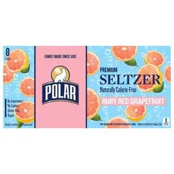 Polar Seltzer - 8pk 12oz - Ruby Red Grapefruit