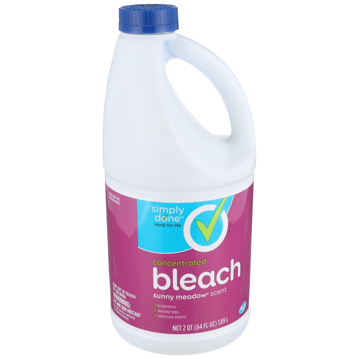 slide 4 of 11, Simply Done Concentrated Bleach, Sunny Meadow, 2 qt