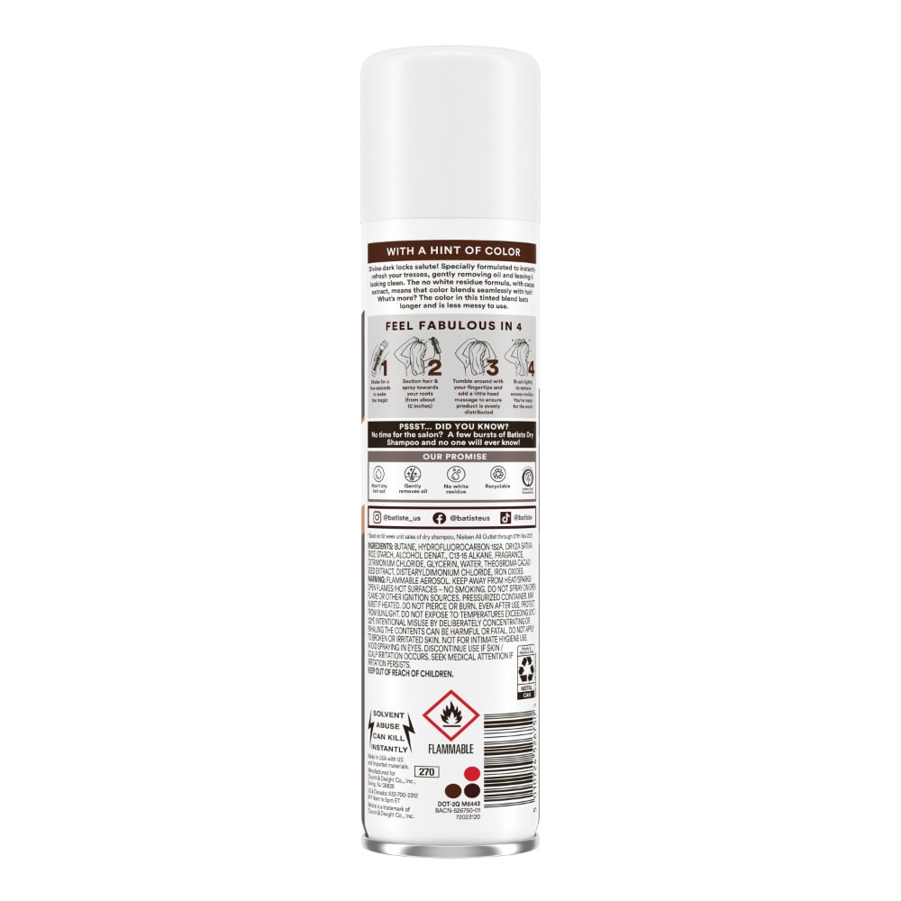 slide 4 of 6, Batiste Dark And Deep Brown Dry Shampoo - 3.81 Oz, 3.81 oz