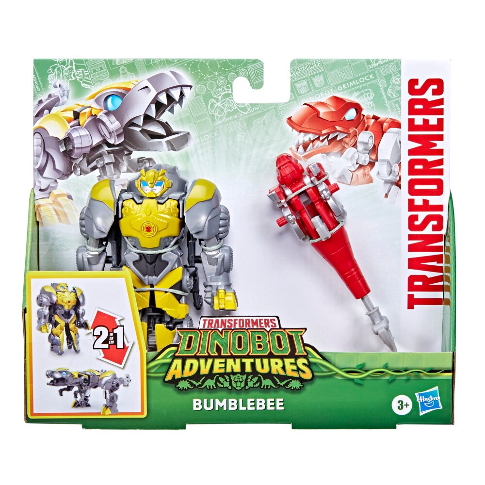 slide 3 of 6, Hasbro Transformers Dinobot Adventures Bumblebee Figures, 2 ct / 4.5 in