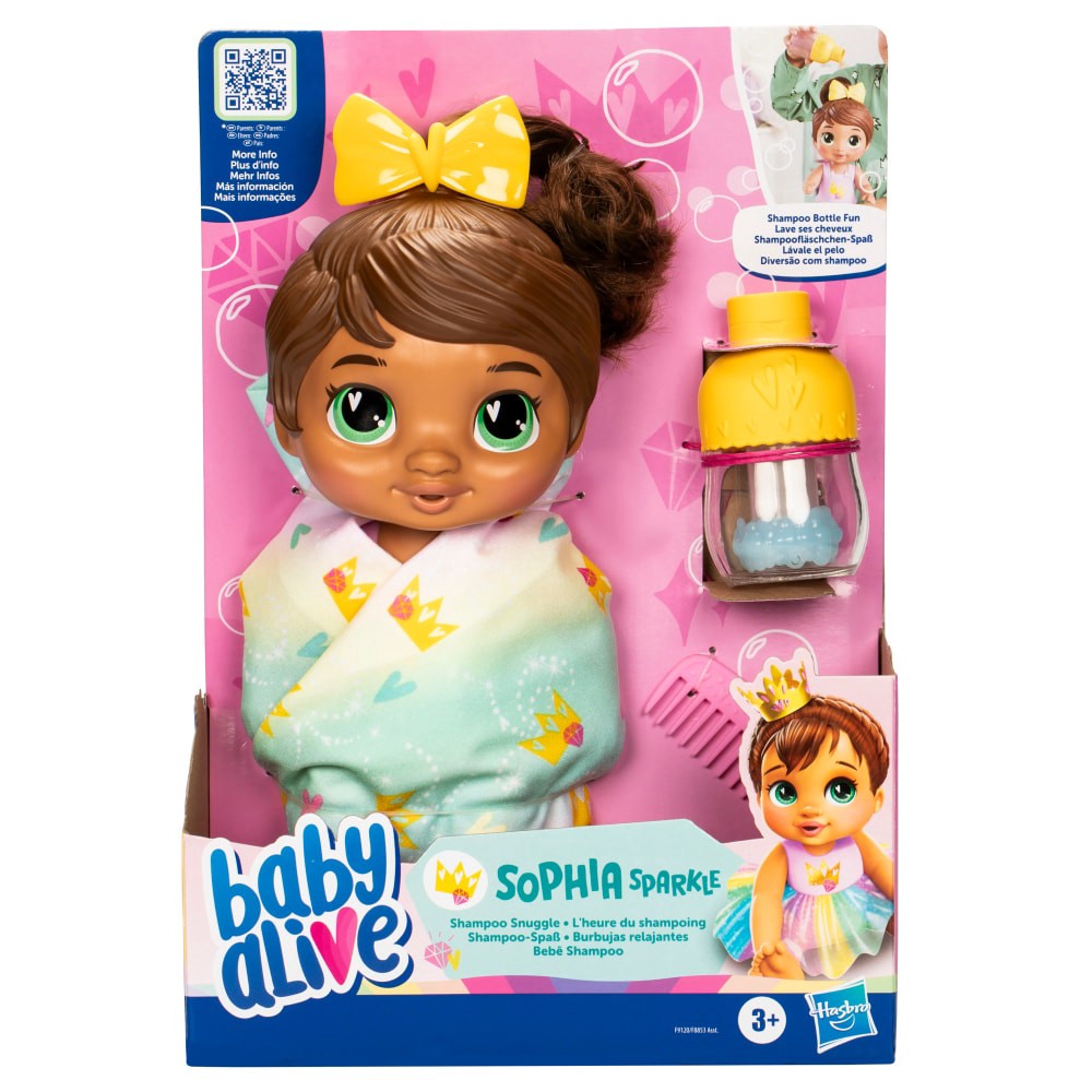 slide 2 of 5, Baby Alive Shampoo Snuggle Sophia Sparkle Doll, 1 ct