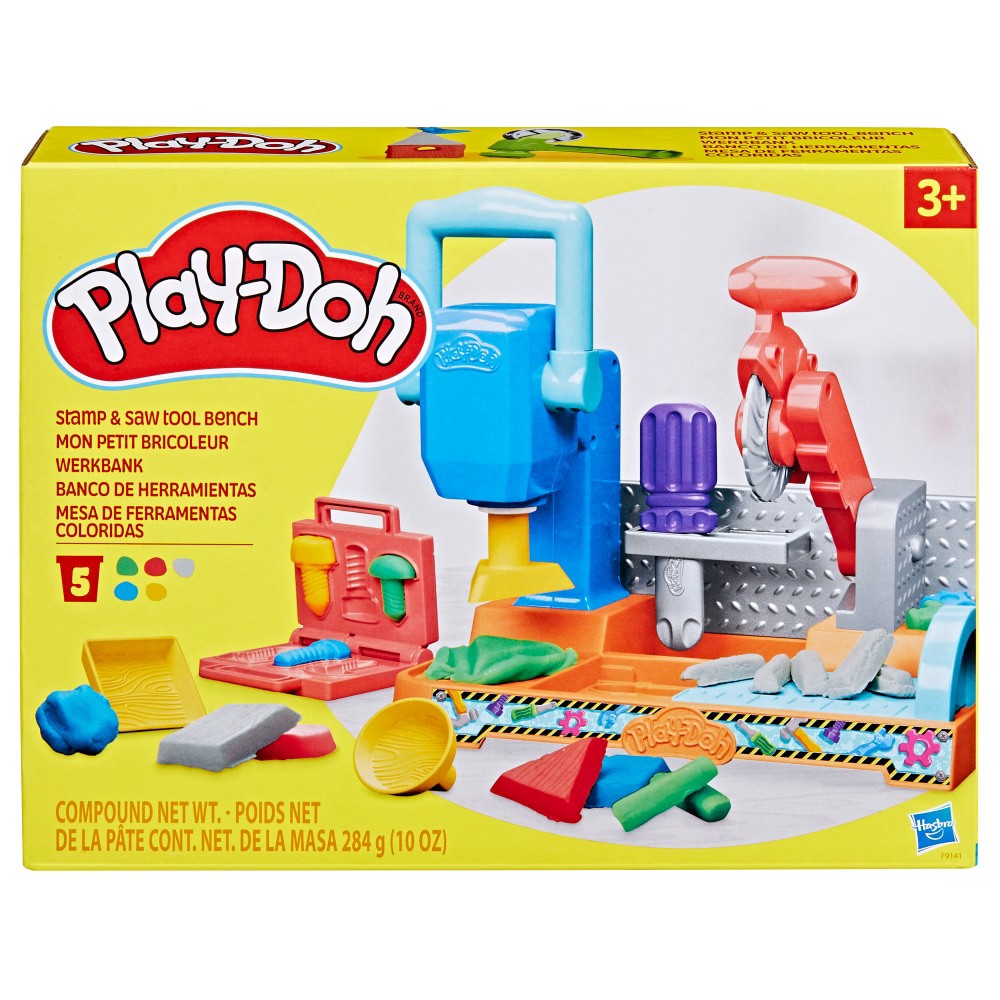 slide 2 of 4, Play-Doh Stamp & Saw Tool Bench, 1 ct