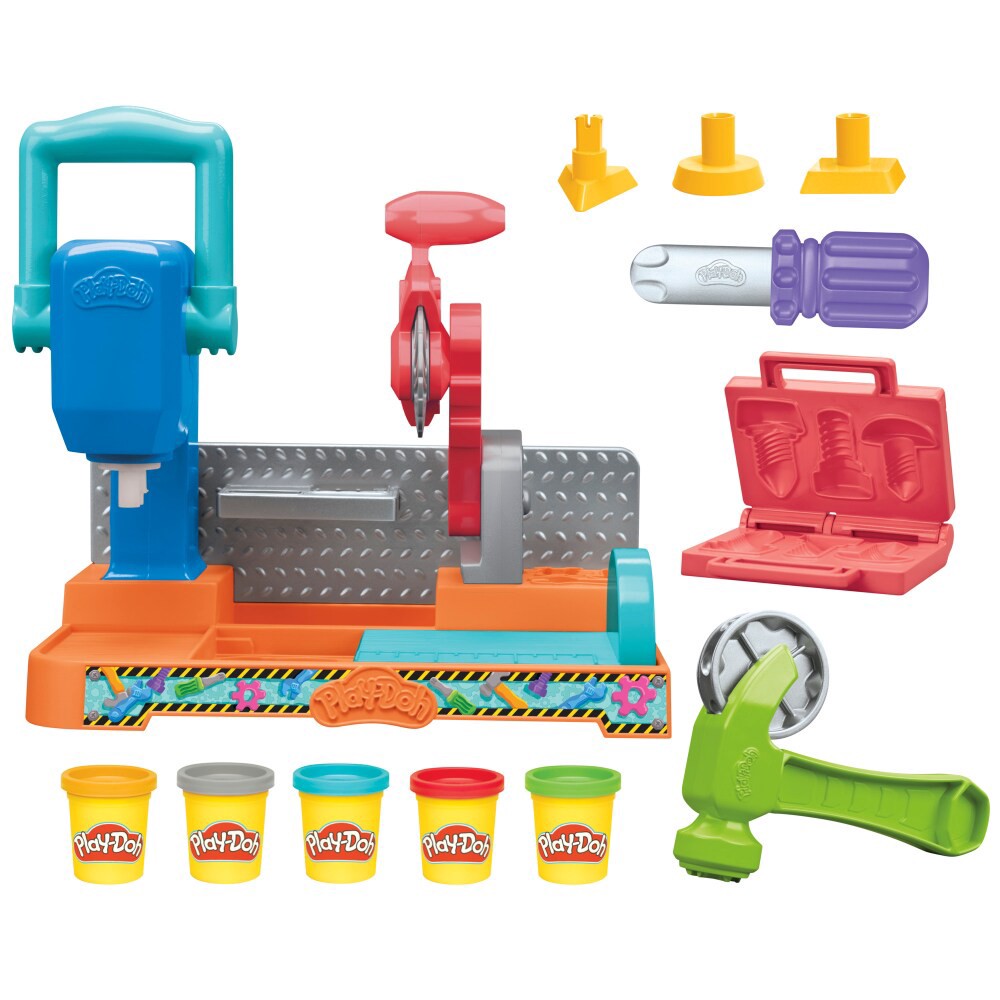 slide 3 of 4, Play-Doh Stamp & Saw Tool Bench, 1 ct