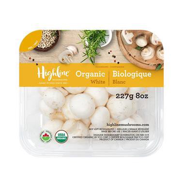 slide 1 of 1, Highline Whole White Mushrooms, 8 oz