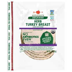 Applegate Organics Herb Turkey Breast, Sliced, 6oz