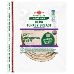 Applegate Organics Herb Turkey Breast, Sliced, 6oz