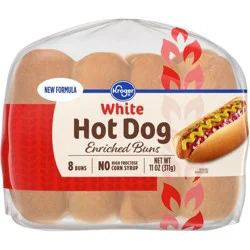 Kroger White Hot Dog Enriched Buns