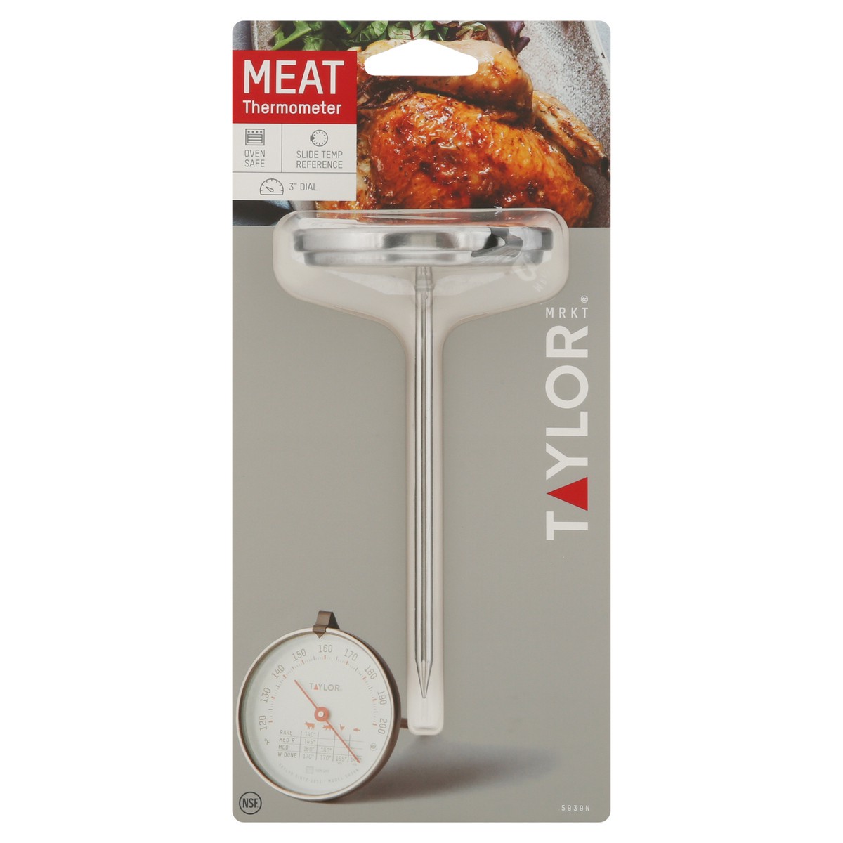 slide 1 of 9, Taylor Meat Thermometer, 1 ct