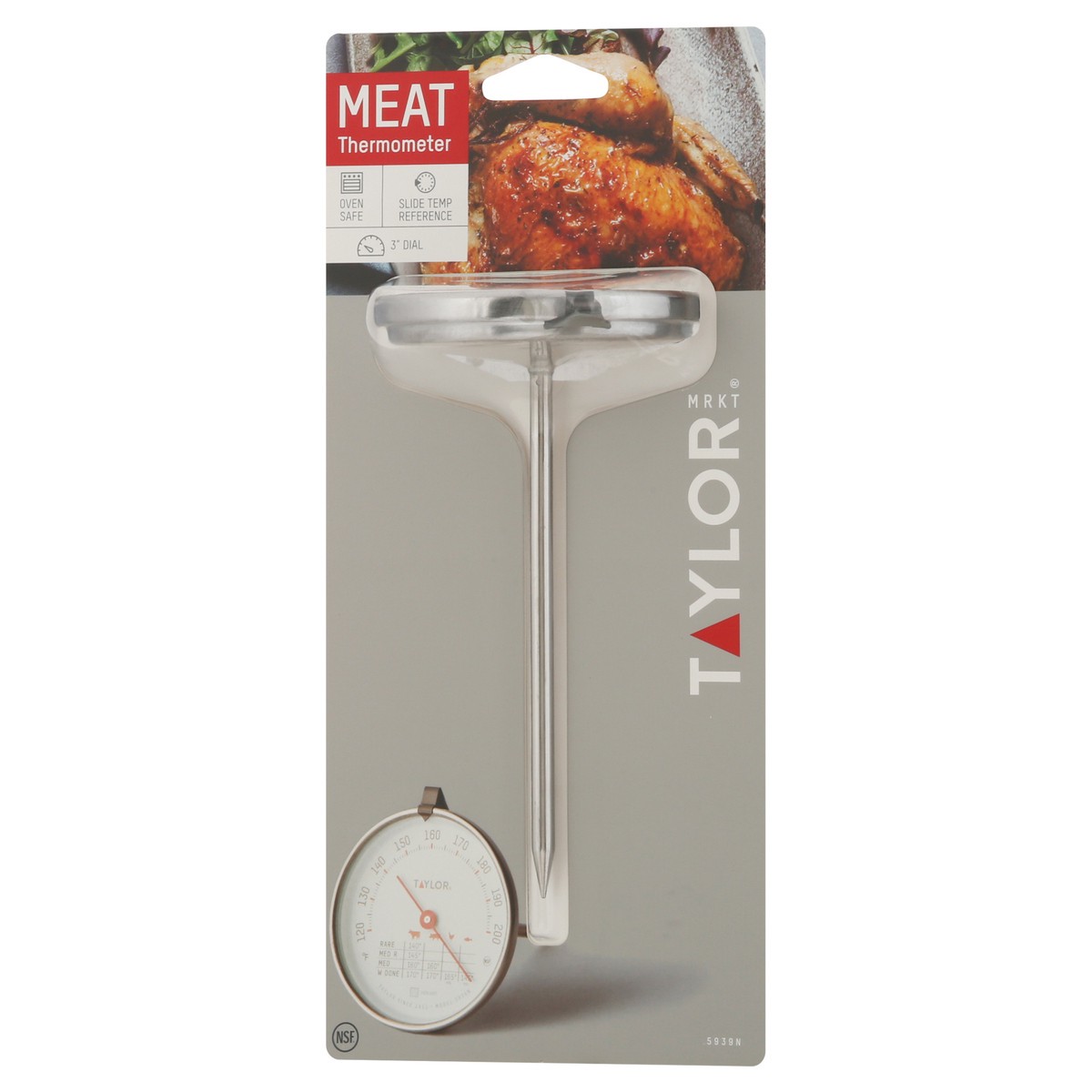 slide 3 of 9, Taylor Meat Thermometer, 1 ct