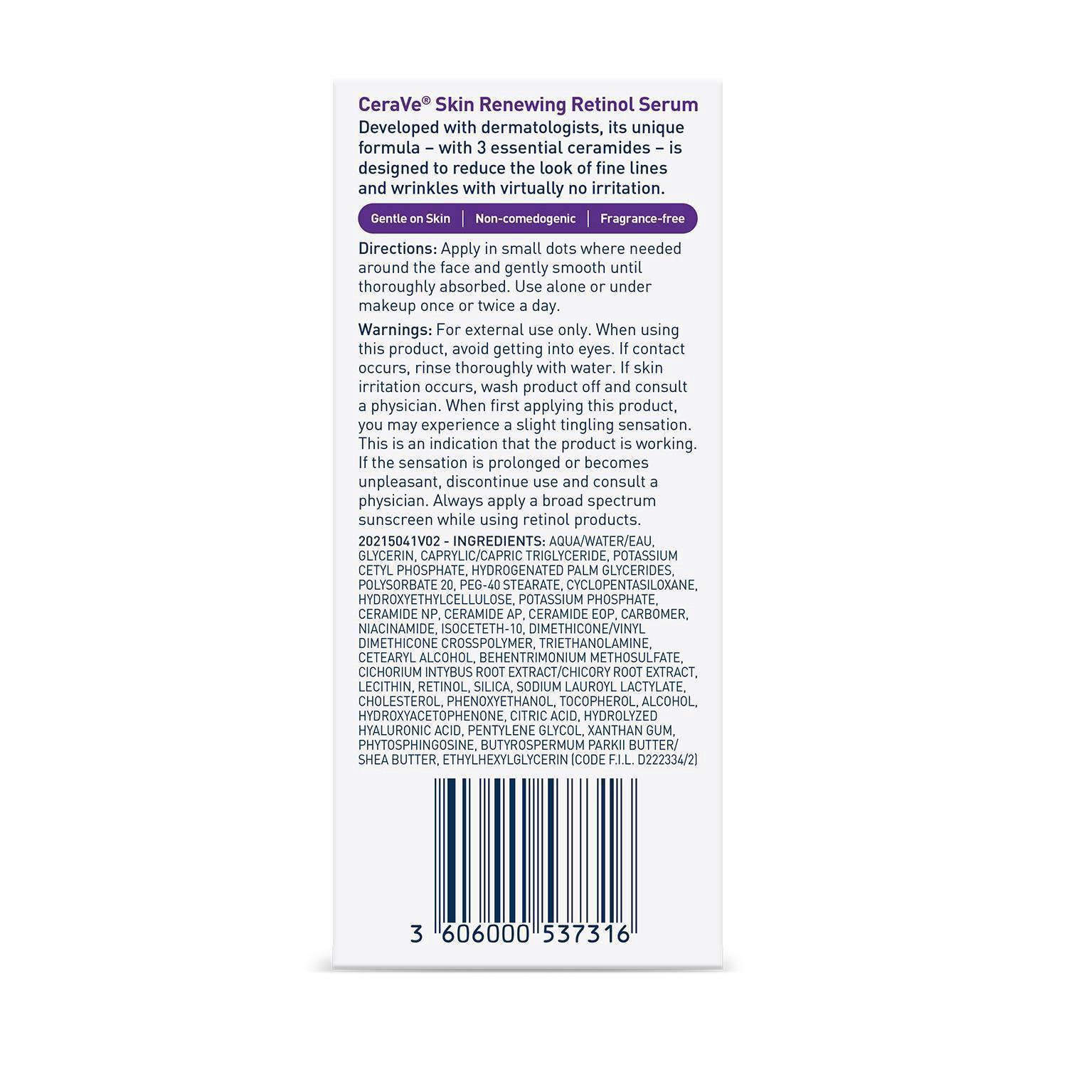 slide 9 of 11, CeraVe Skin Renewing Retinol Serum 1 fl oz, 1 fl oz