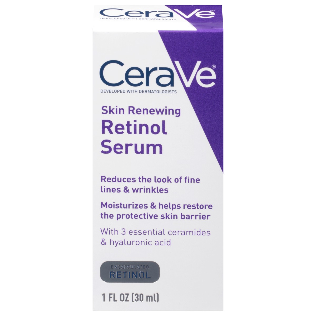 slide 1 of 11, CeraVe Skin Renewing Retinol Serum 1 fl oz, 1 fl oz