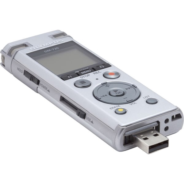slide 10 of 10, Olympus Dm-720 4Gb Digital Voice Recorder, Silver, 1 ct