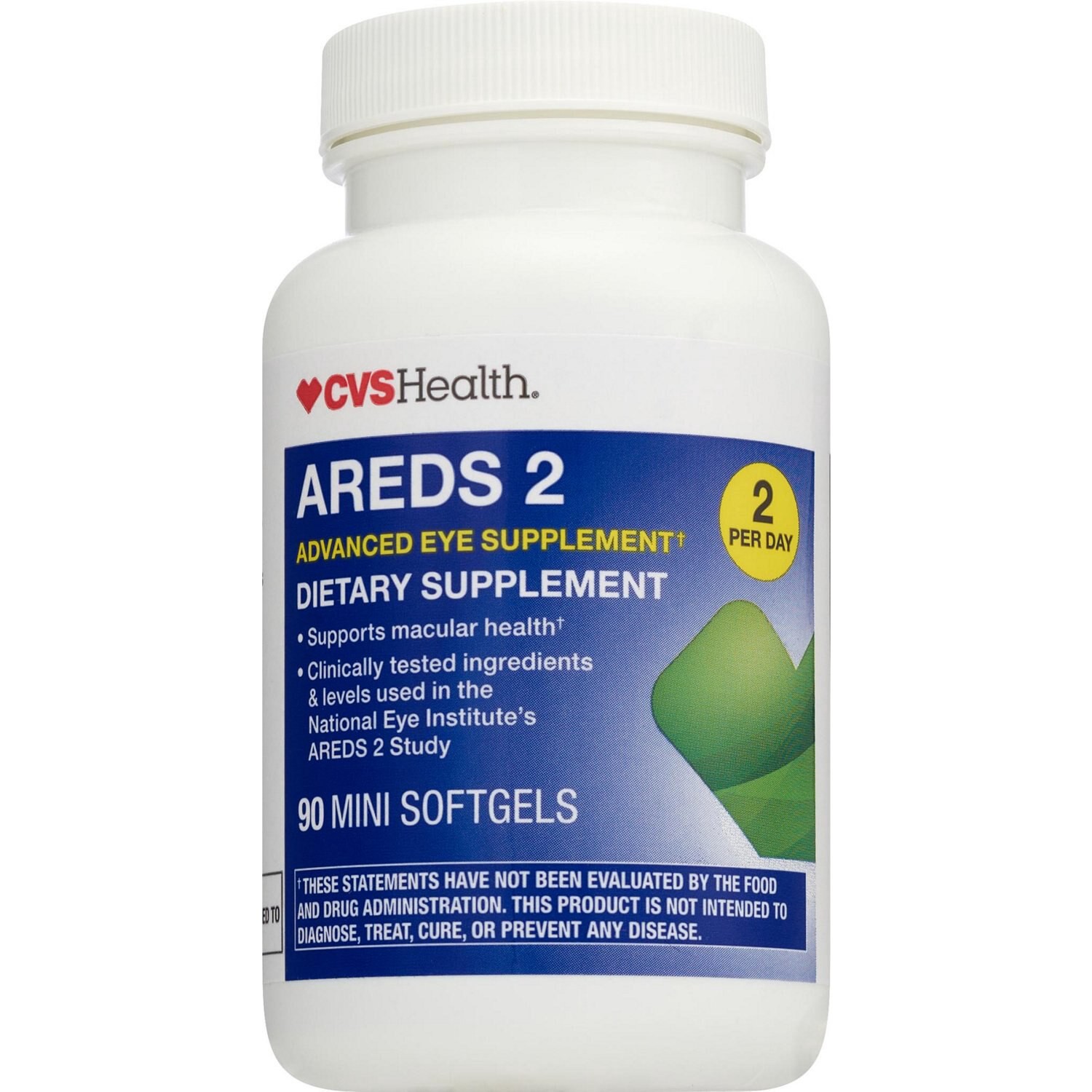 slide 2 of 3, CVS HEALTH Areds 2 Softgels, 30 Ct, 90 ct