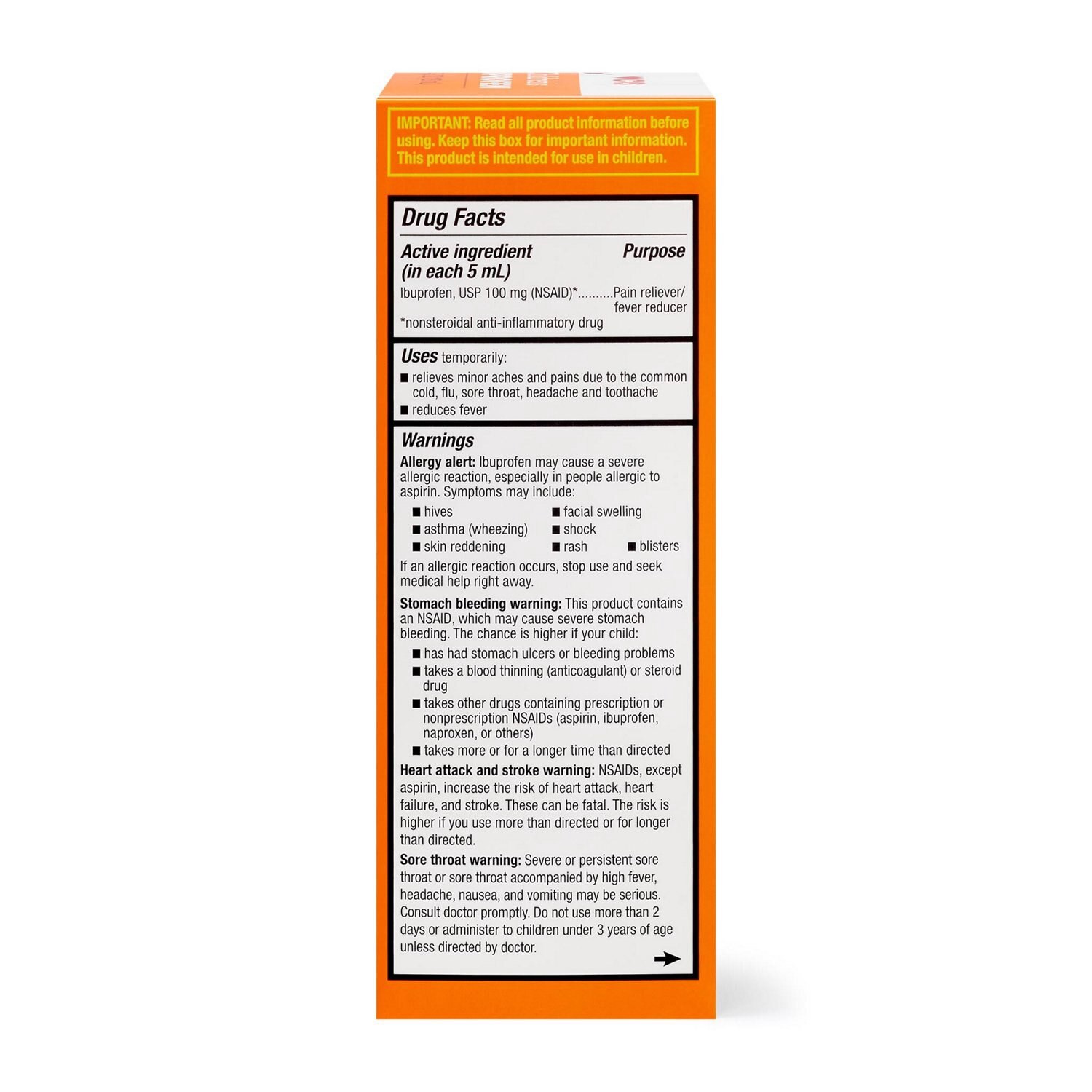 slide 3 of 7, Cvs Health Children's Ibuprofen, Dye Free, Grape, 4 Oz, 4 oz
