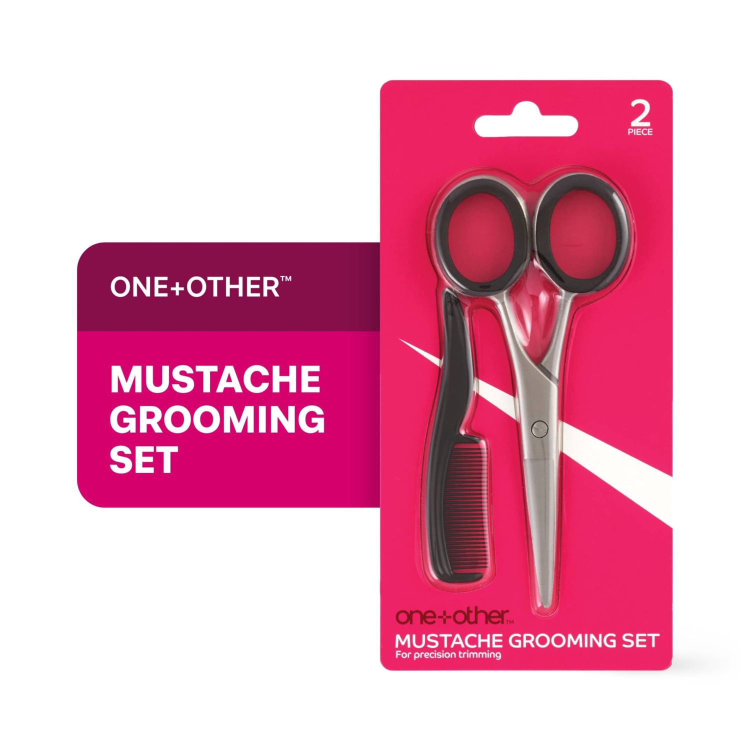 slide 3 of 10, One+Other Mustache Grooming Kit, 1 ct