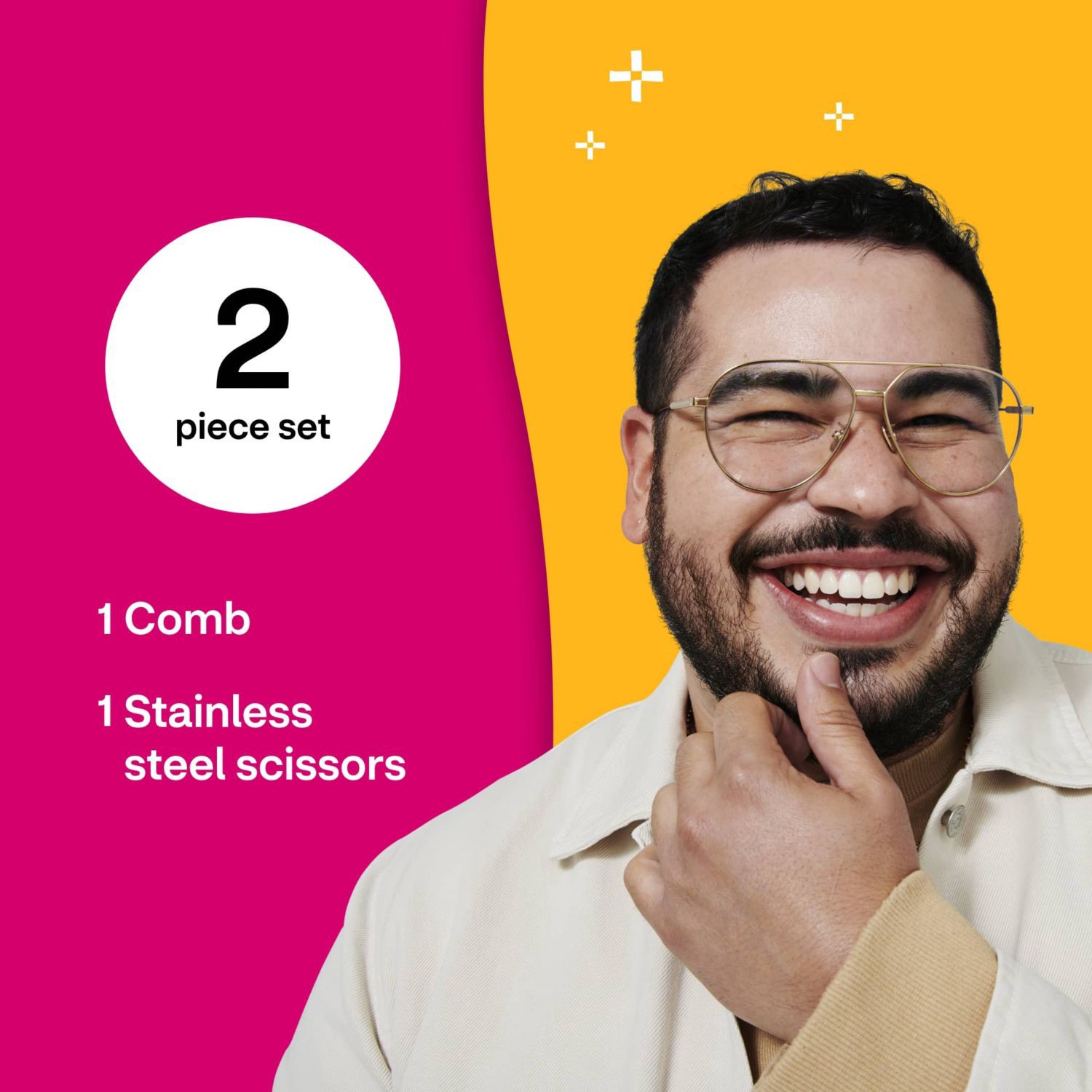 slide 6 of 10, One+Other Mustache Grooming Kit, 1 ct