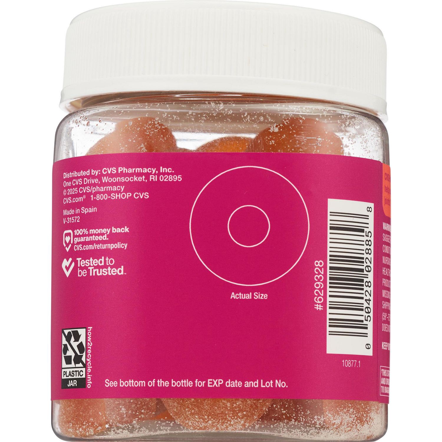 slide 4 of 4, Cvs Health Collagen Peach Rings, 30 Ct, 30 ct