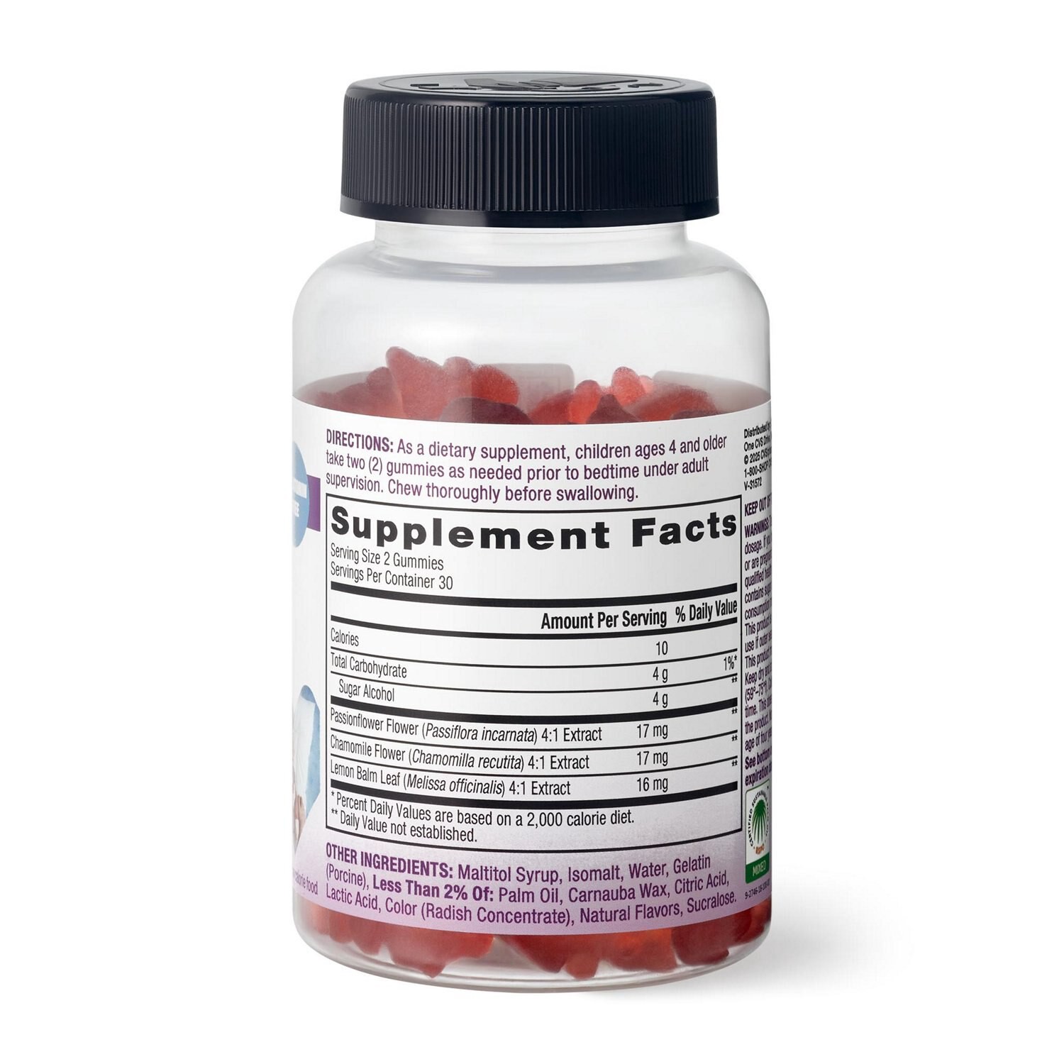 slide 3 of 4, Cvs Health Zero Sugar Nighttime Gummy - Melatonin Free, 60 Ct, 60 ct