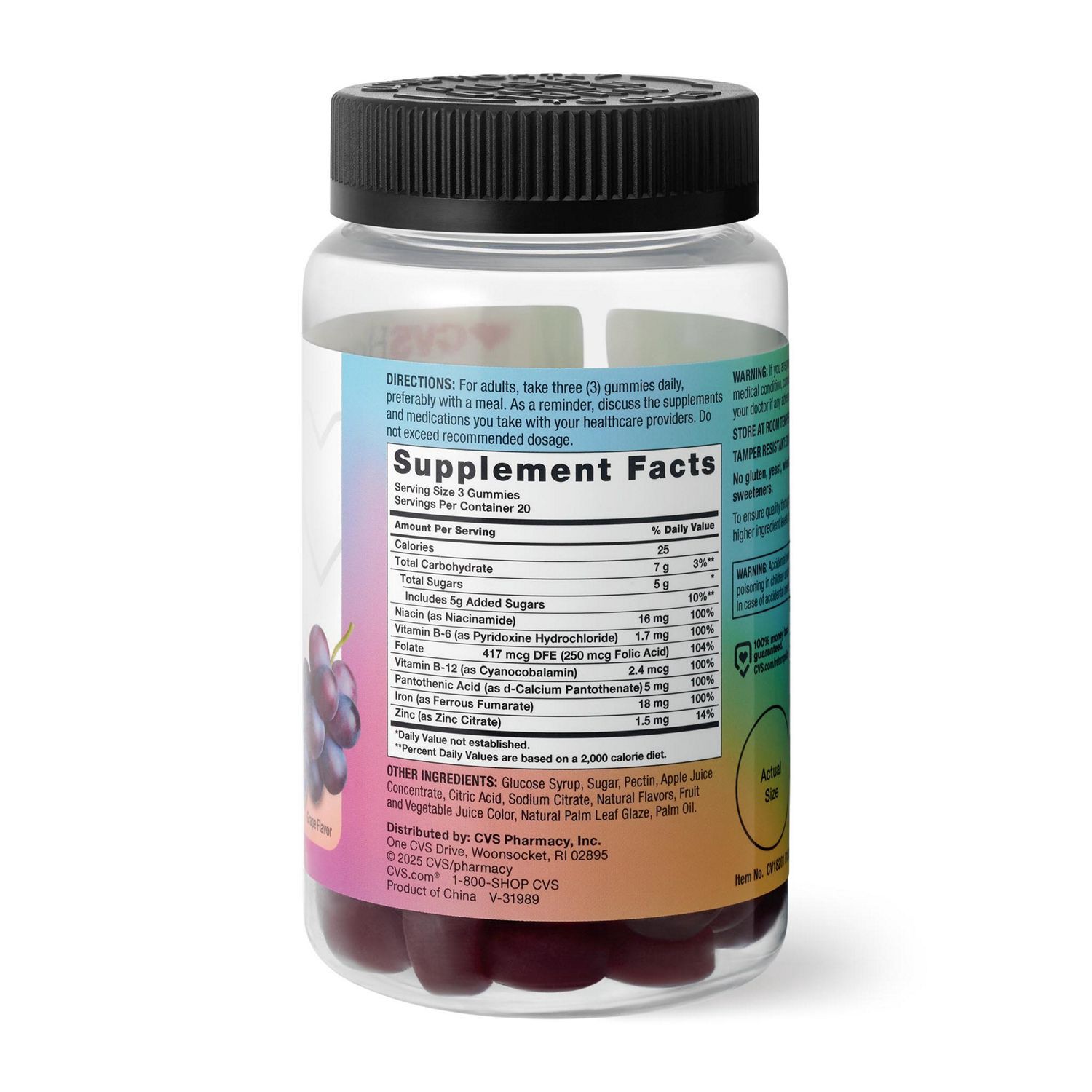 slide 4 of 4, Cvs Health Iron Gummies, 18 Mg, 60 Ct, 60 ct