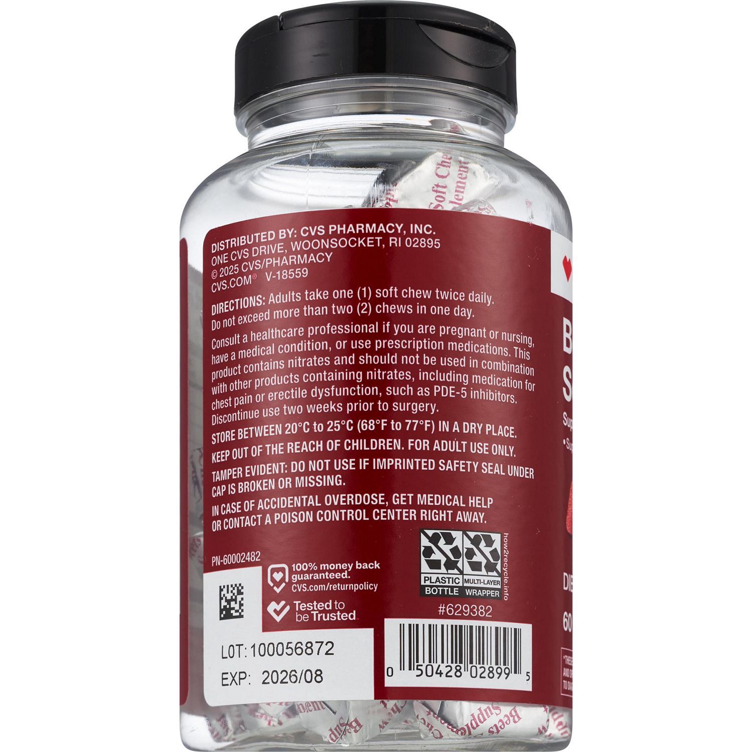 slide 2 of 4, Cvs Health Beet Root Soft Chews, 60 Ct, 60 ct