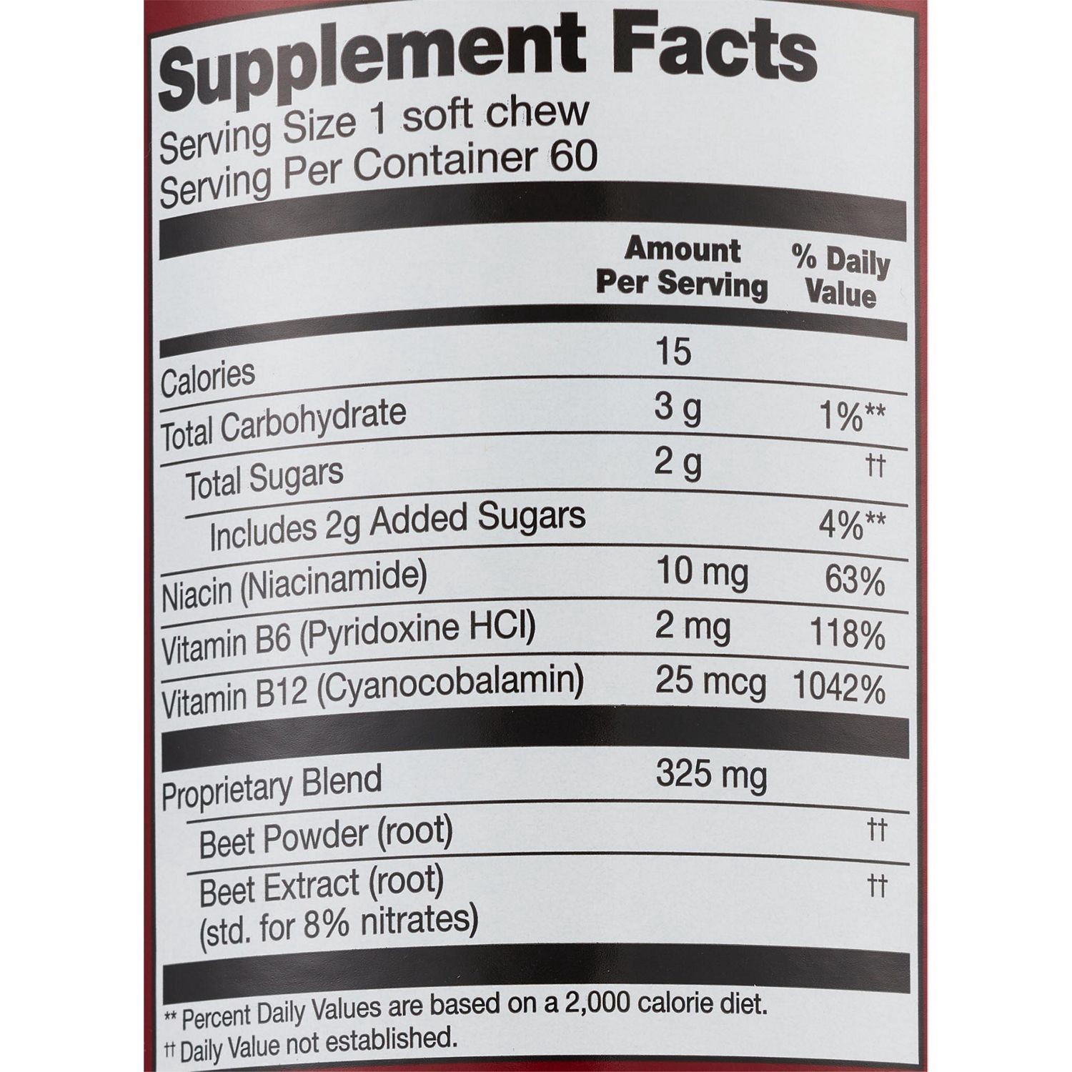 slide 3 of 4, Cvs Health Beet Root Soft Chews, 60 Ct, 60 ct