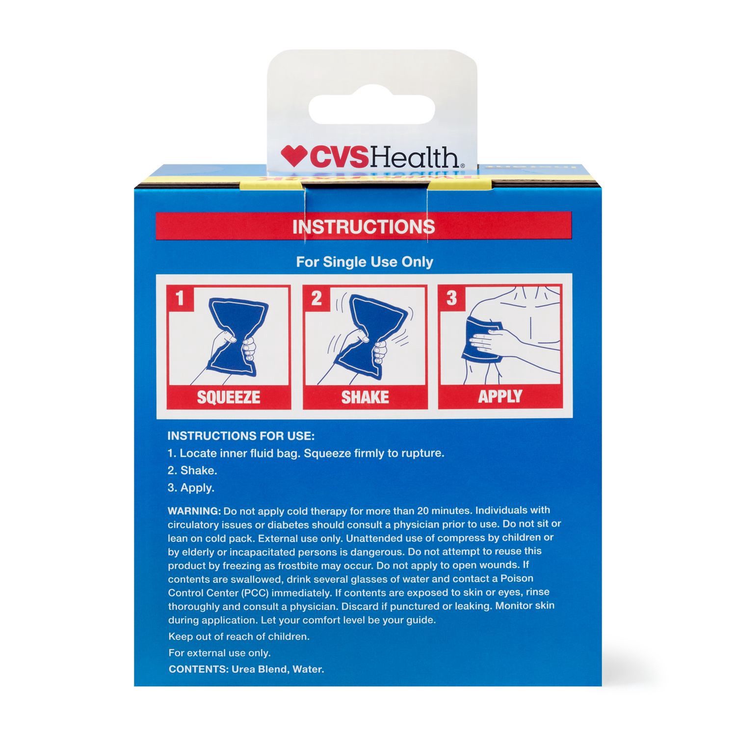slide 3 of 5, CVS Health Instant Cold Pack Portable Pain Relief, 2 Ct, 1 ct