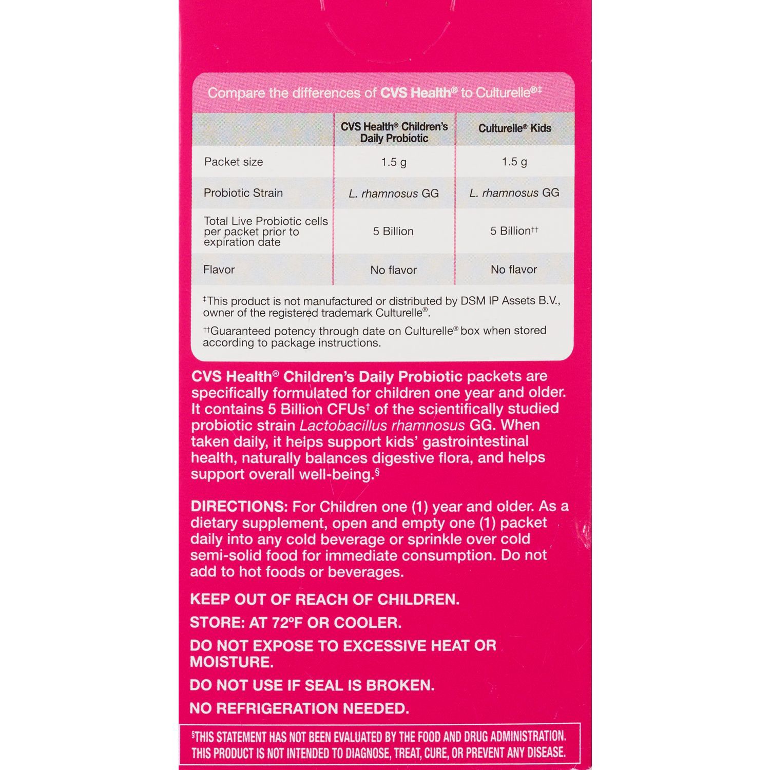 slide 4 of 4, CVS Health Kids Daily Probiotic Packets, 30 ct