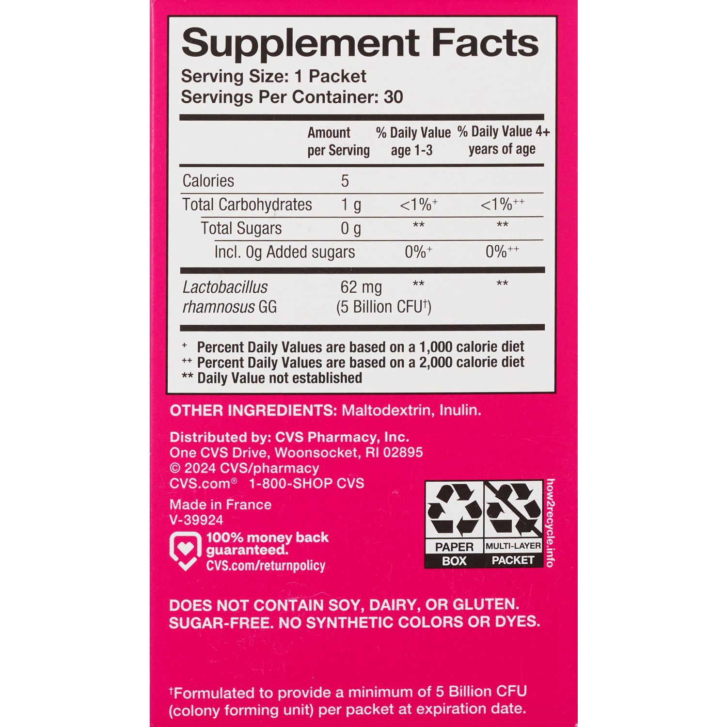 slide 3 of 4, CVS Health Kids Daily Probiotic Packets, 30 ct