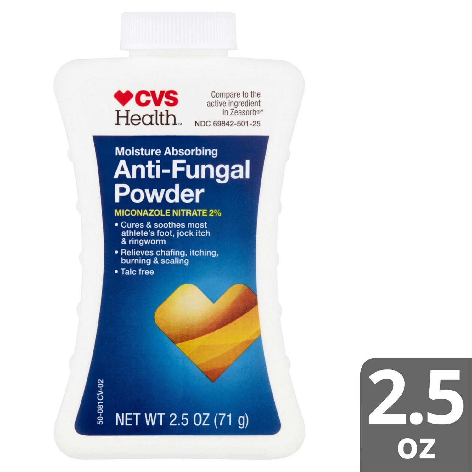 slide 6 of 6, Cvs Health Anti-Fungal Powder, 2.5 Oz, 2.5 oz