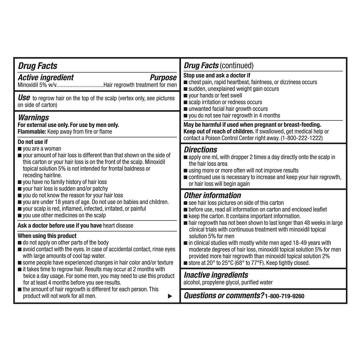 slide 4 of 8, Cvs Health Men's Extra Strength 5% Minoxidil Solution For Hair Regrowth, 3 Month Supply, 2 oz