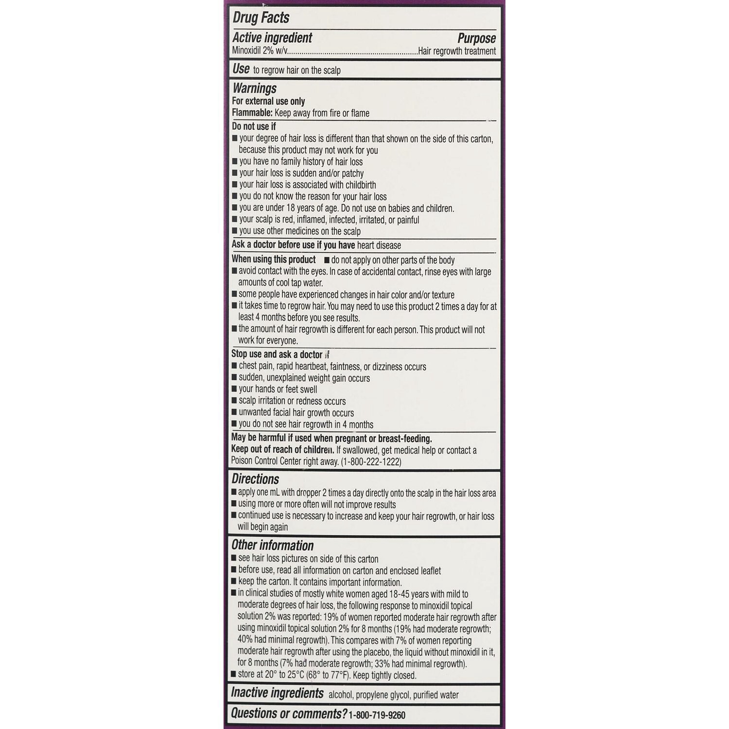 slide 6 of 7, Cvs Health Women's 2% Minoxidil Solution For Hair Regrowth, 1 Month Supply, 2 oz