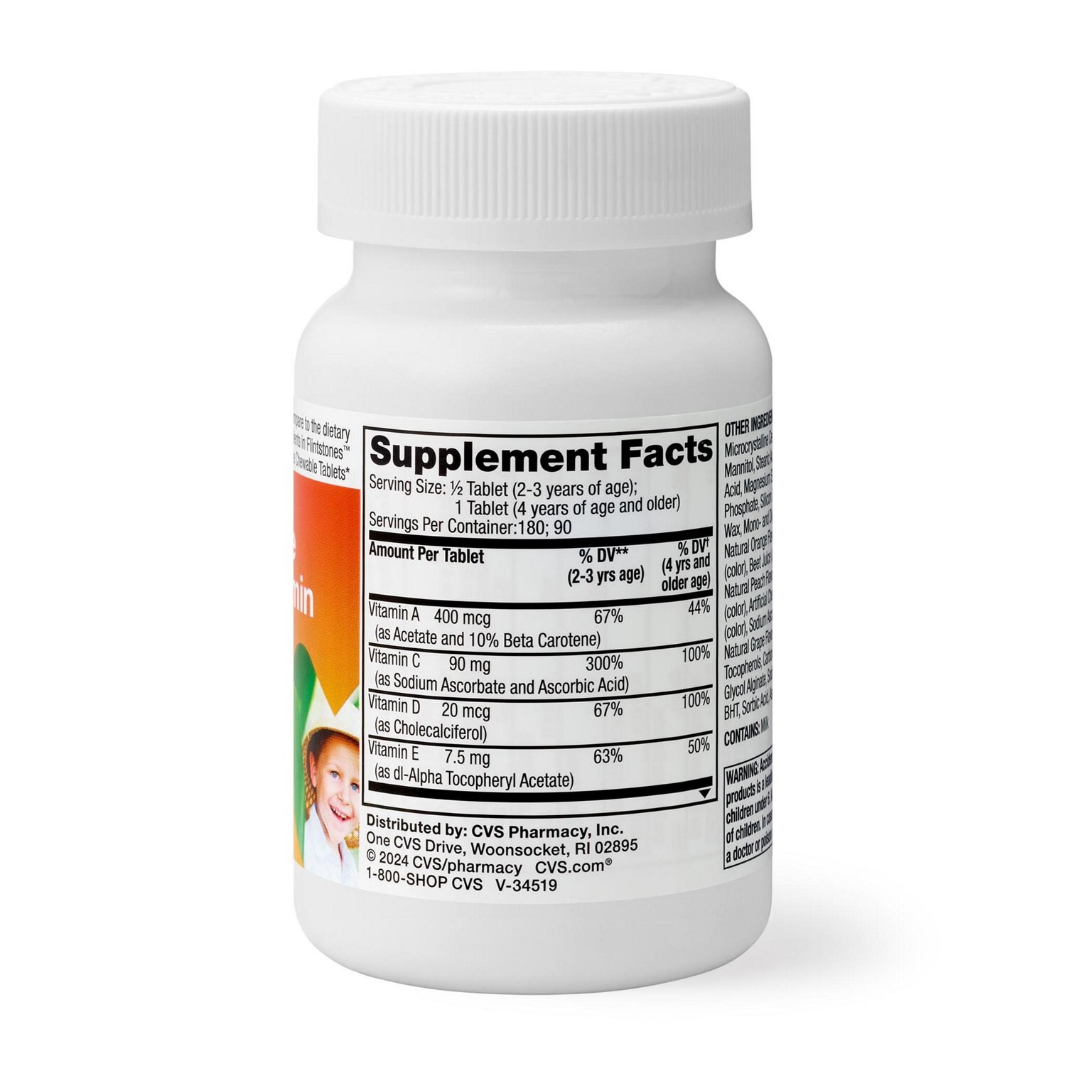 slide 3 of 4, CVS Health Cvs Children's Multi Chewable, 90 ct