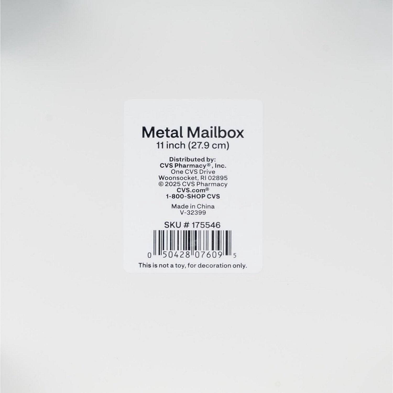 slide 2 of 2, MERRY BRITE Metal Mailbox Dã©Cor, 1 ct