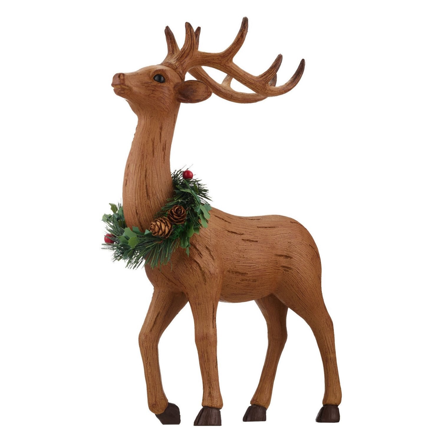 slide 3 of 4, MERRY BRITE Polyresin Standing Reindeer, 1 ct