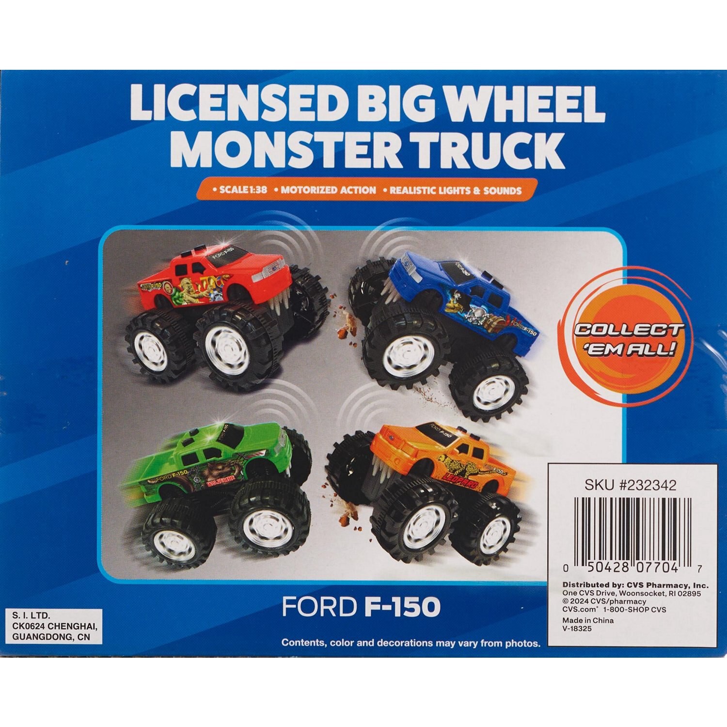 slide 4 of 6, SUPERWAY Licensed Big Wheel Monster Truck, 1 ct