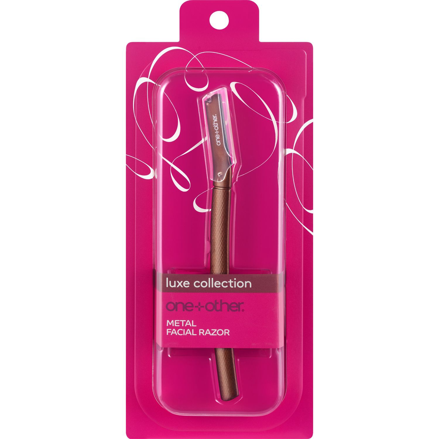 slide 5 of 5, ONE+OTHER Luxe Collection Metal Facial Razor, 1 ct