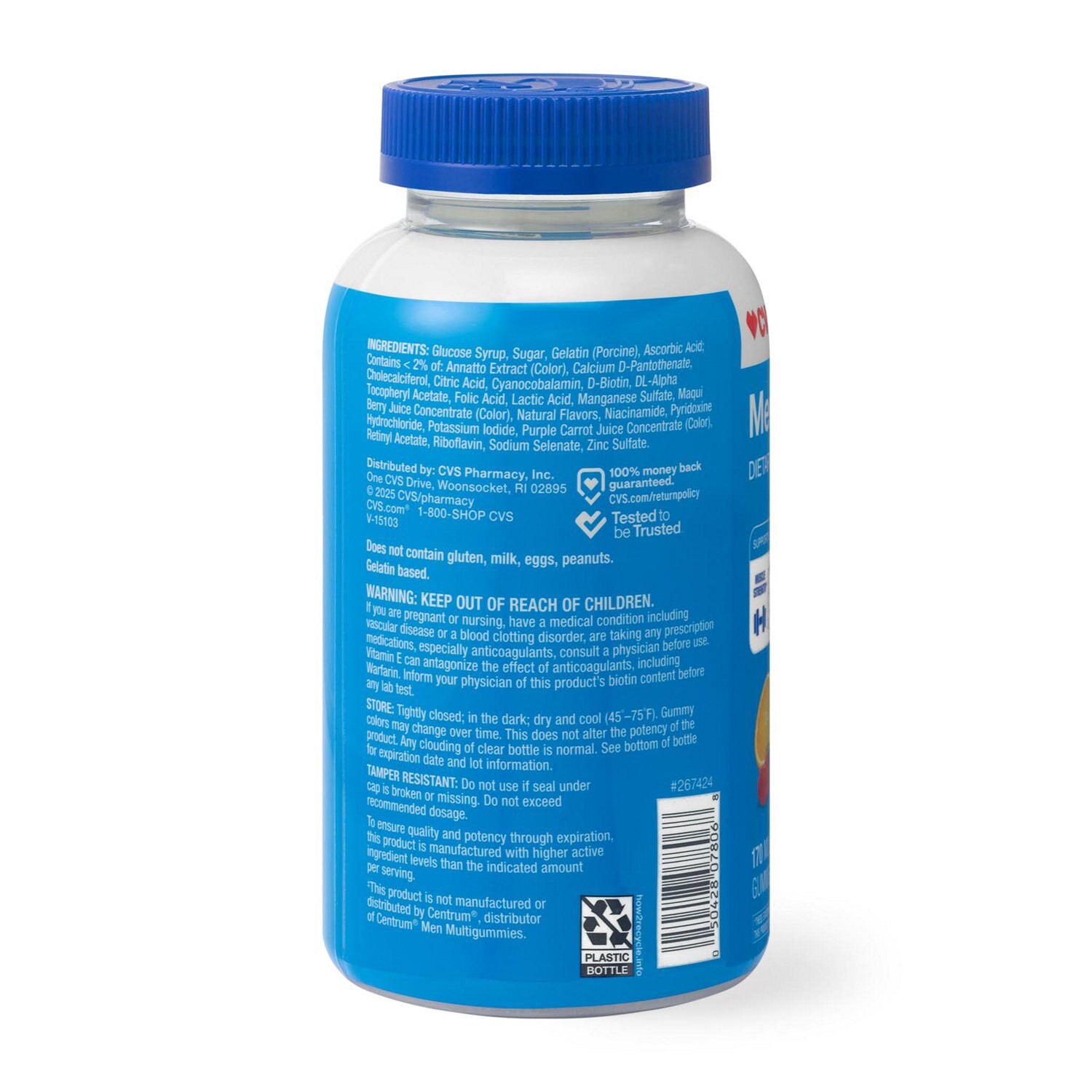 slide 5 of 5, CVS Health Men's Multivitamin Gummies, 170 Ct, 170 ct