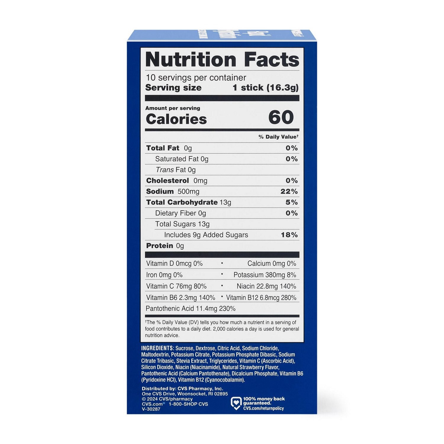 slide 2 of 4, Cvs Health Adult Electrolyte Boost, Strawberry, 10 Ct, 10 ct