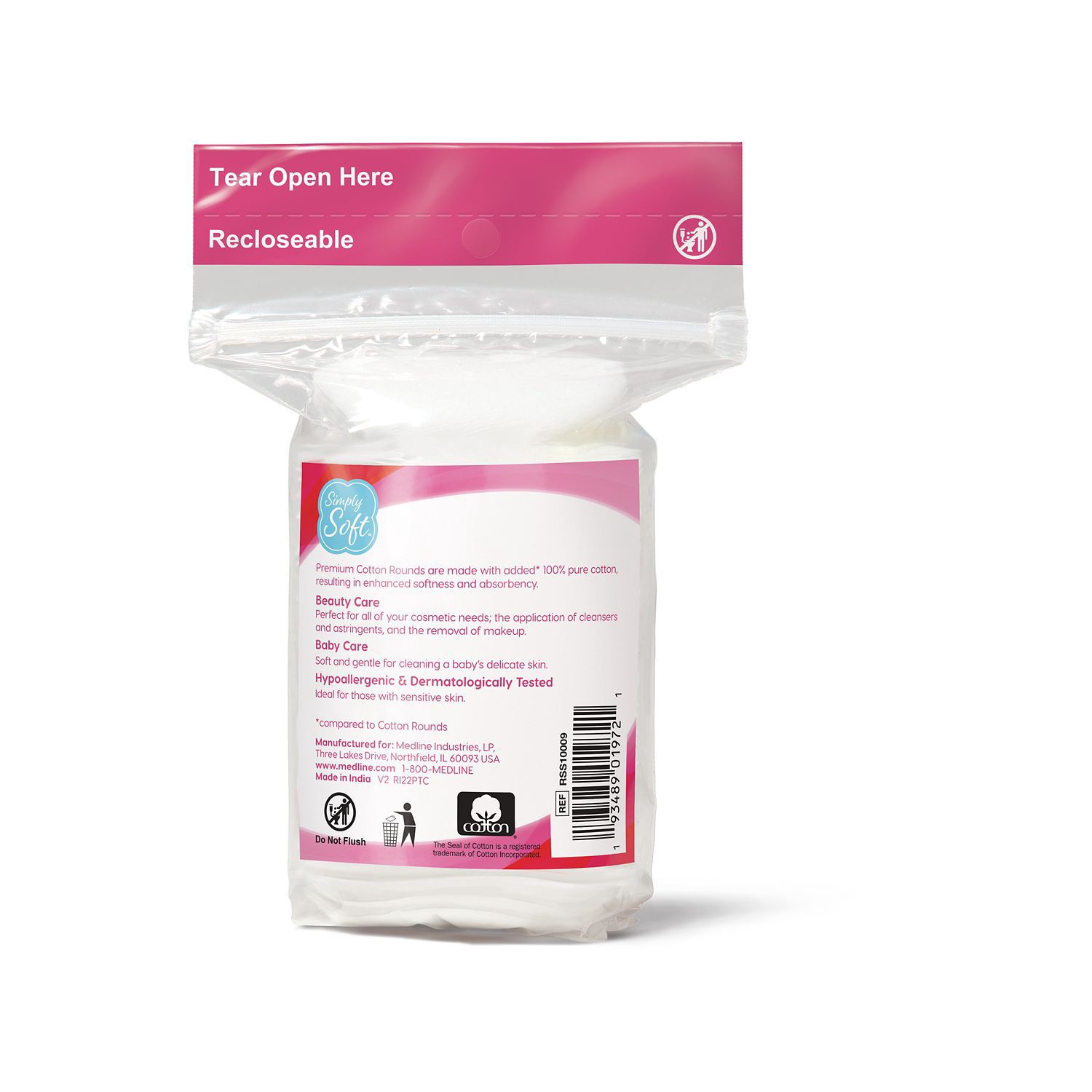 slide 2 of 4, Cvs Health Simply Soft Premium Cotton Rounds, 30 Ct, 30 ct