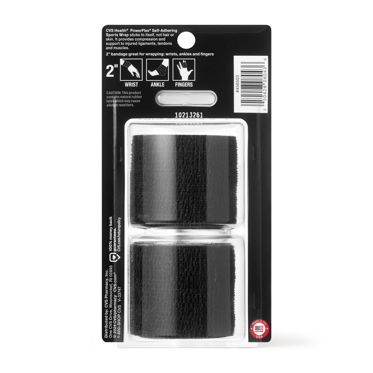 slide 3 of 3, Cvs Health Self-Grip Athltic Tape / Bandage, Black, 2 Ct, 2 ct