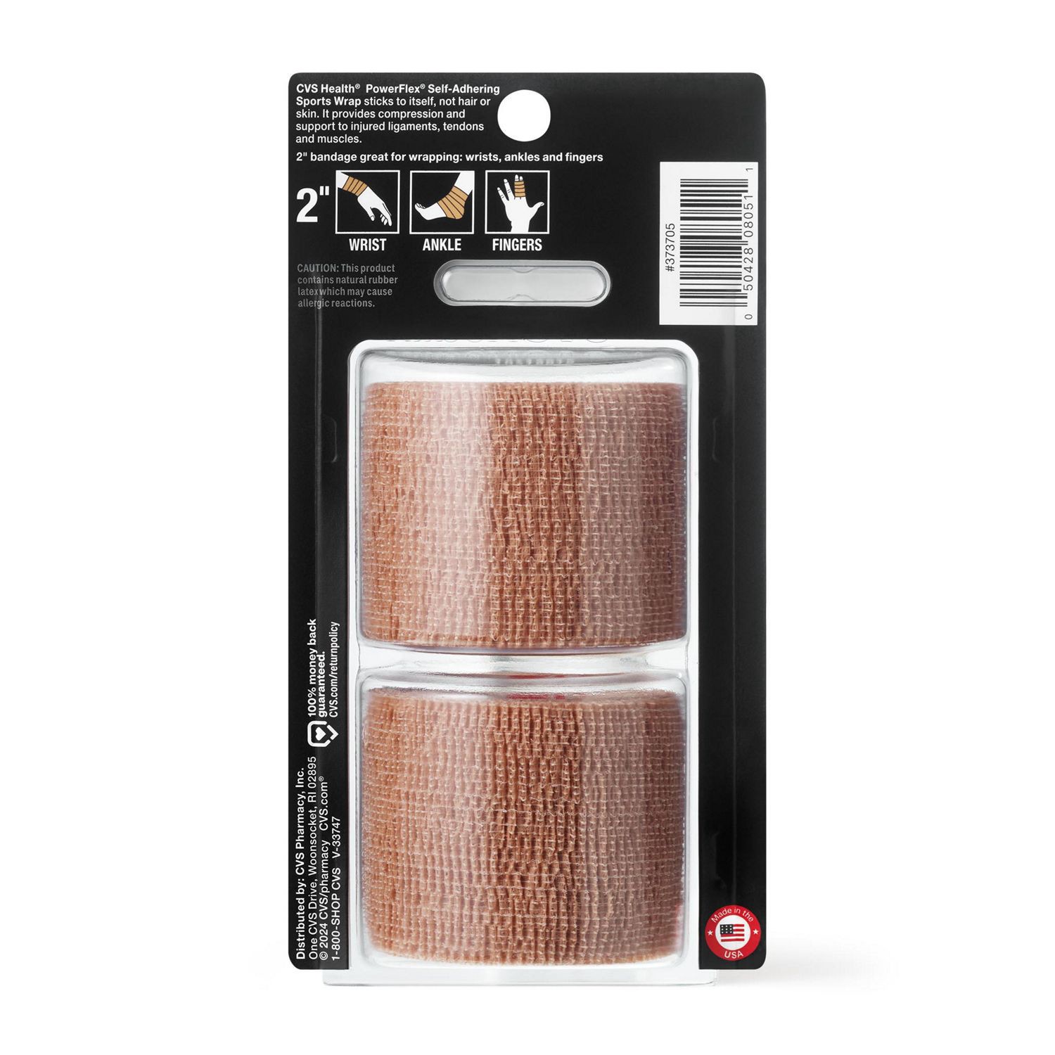 slide 4 of 5, Cvs Health Self-Grip Athletic Tape/Bandage, Beige, 2In. X 70In., 2 Pack, 2 ct