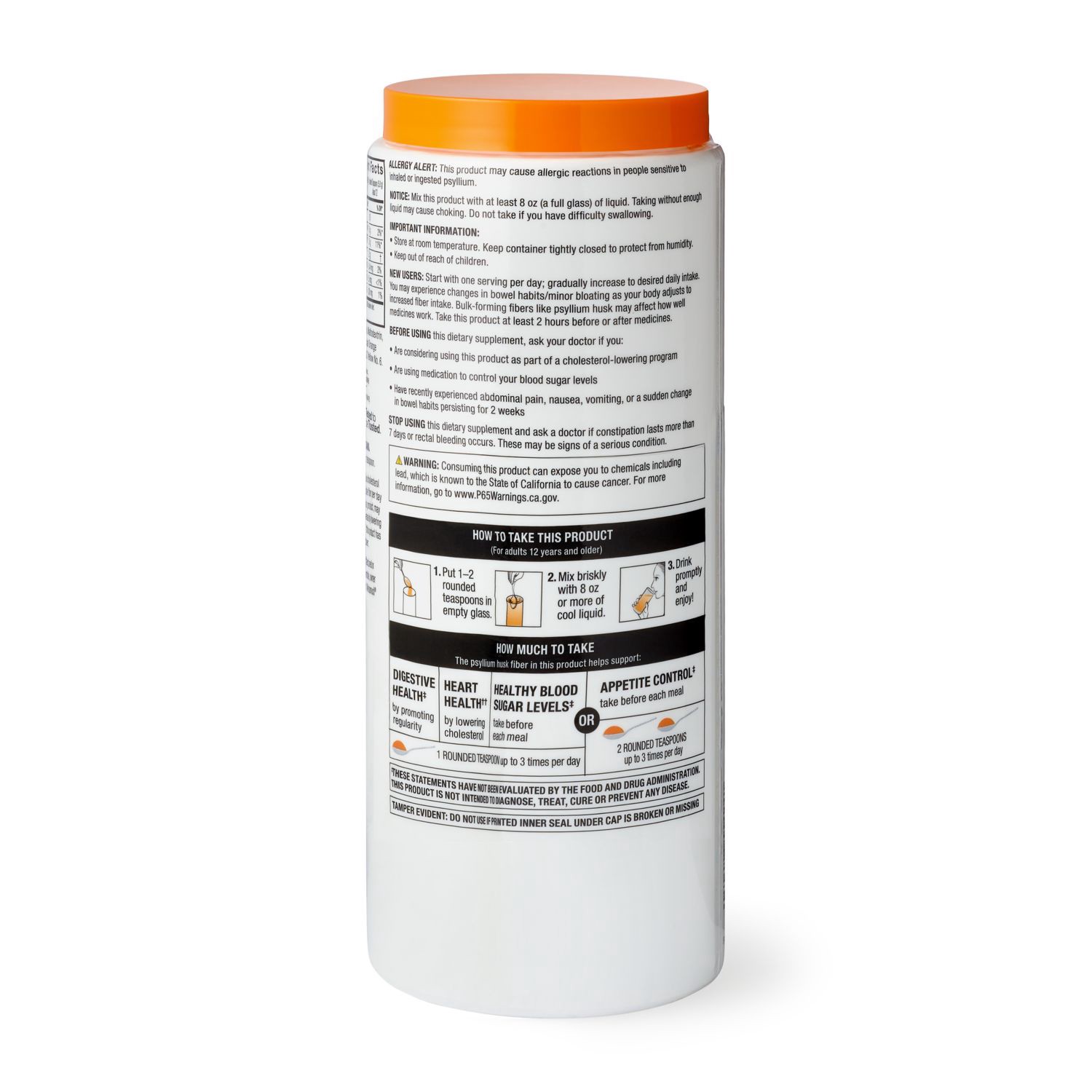 slide 4 of 4, Cvs Health Daily Fiber Powder Sugar Free Orange, 15 Oz, 15 oz