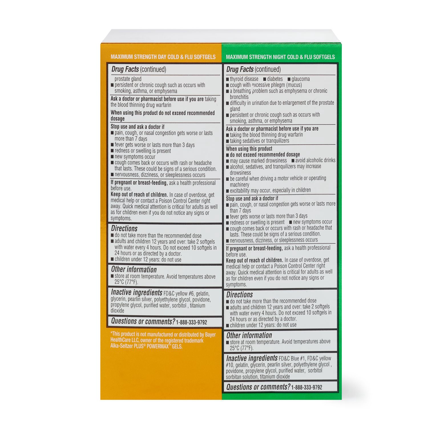 slide 3 of 4, Cvs Health Cold & Flu Max Relief Softgels Combo Day And Night Time Pack, 24 Ct, 24 ct