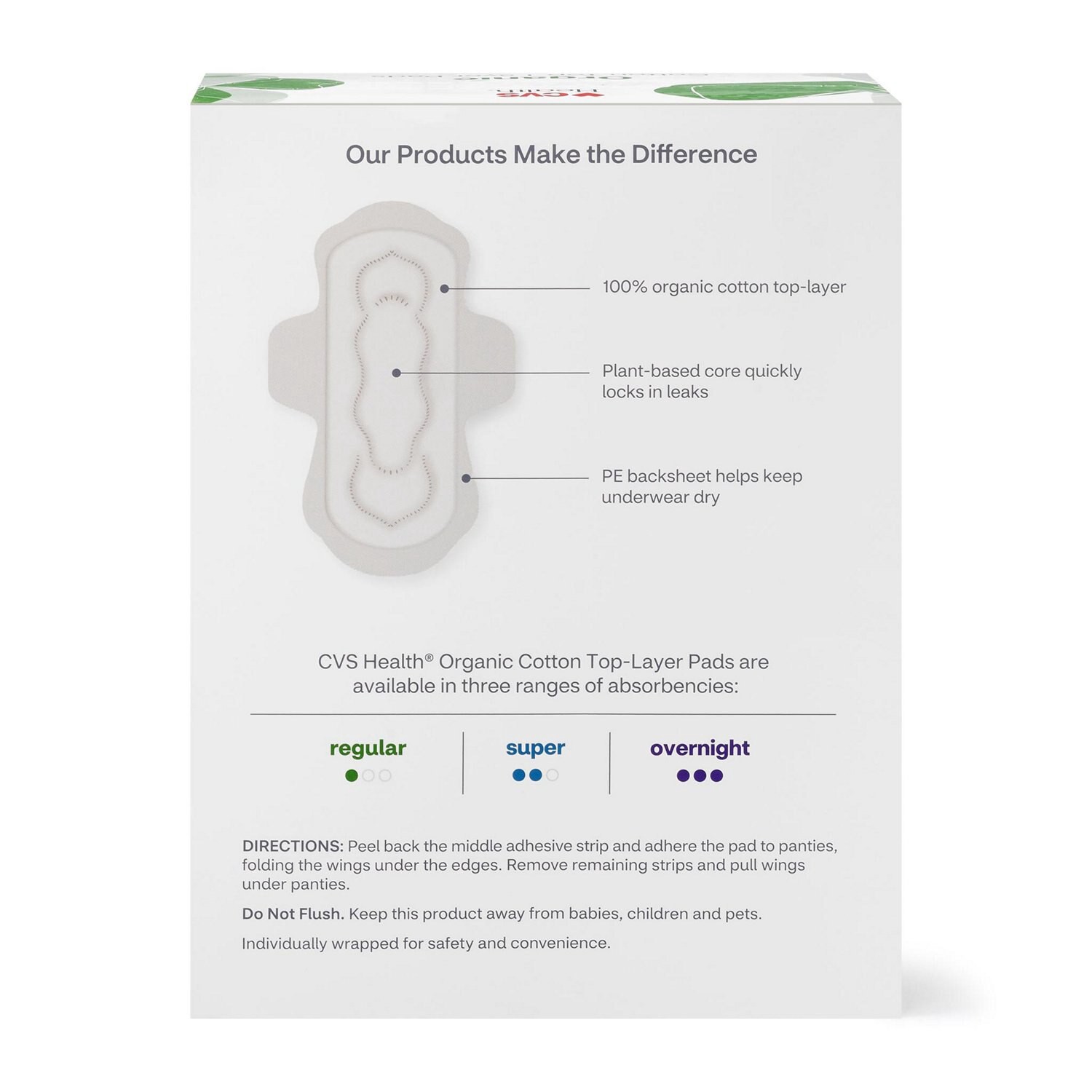 slide 4 of 6, Cvs Health Ultra Thin Regular Pads, 42 Ct, 42 ct